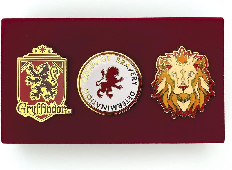 Harry Potter Enamel Pins, Set of 3 - Collectible Metal Pin Button Accessory - Officially Licensed - Book & Movie Gift for Kids, Boys, Girls & Teens - Image 3
